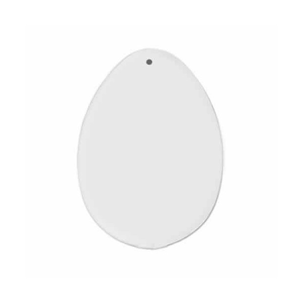 Painting disc egg shaped, 160mm, clear