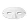 Demi-masque en carton blanc, 17.5x9.5cm, 2 pcs