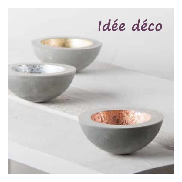 Set créatif - coupe décorative en béton 