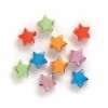 Estrellas brillantes multicolor 10mm, agujero 4mm