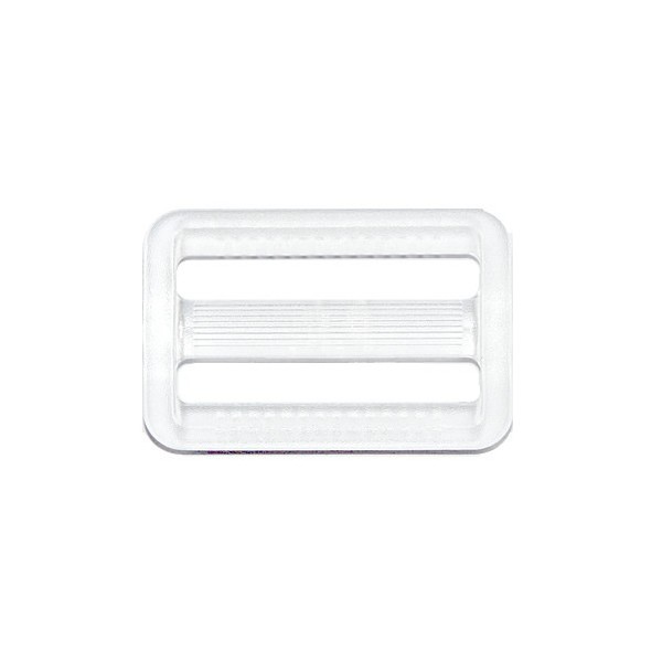 Element de réglage pour courroie, plastique transparent, 50x38mm, 1 pce