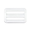 Element de réglage pour courroie, plastique transparent, 50x38mm, 1 pce