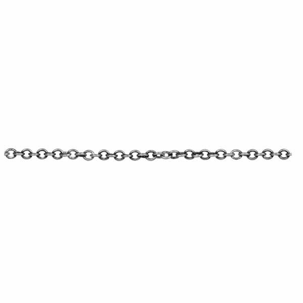 Chain with clasp, colour : old silver, 2mm/78cm