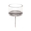 Glass candle holder, 4 pcs