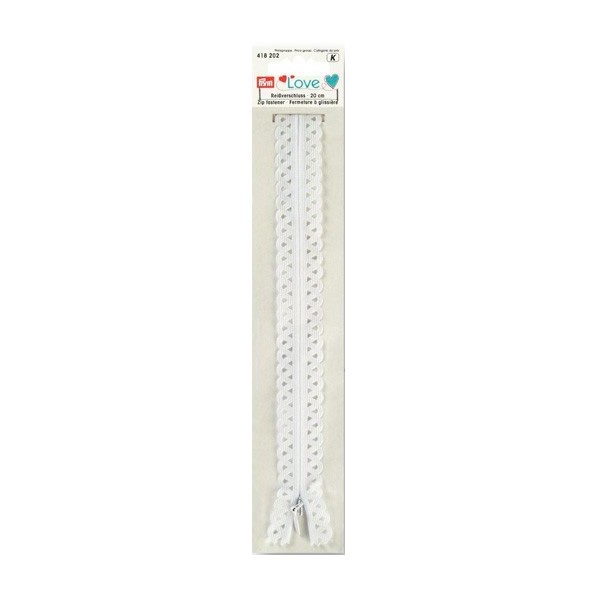Prym Love - Zip fastener 20cm white