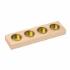 Wooden candle holder 25x7.2x2.5cm