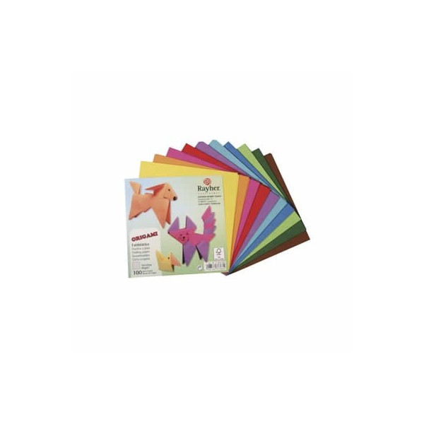 Origami Paper 10x10cm, 100 assorted sheets