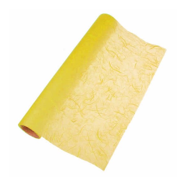 Papier de soie paillé, jaune citron