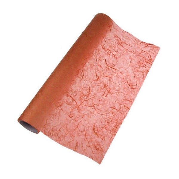 Fibre silk paper, terracotta