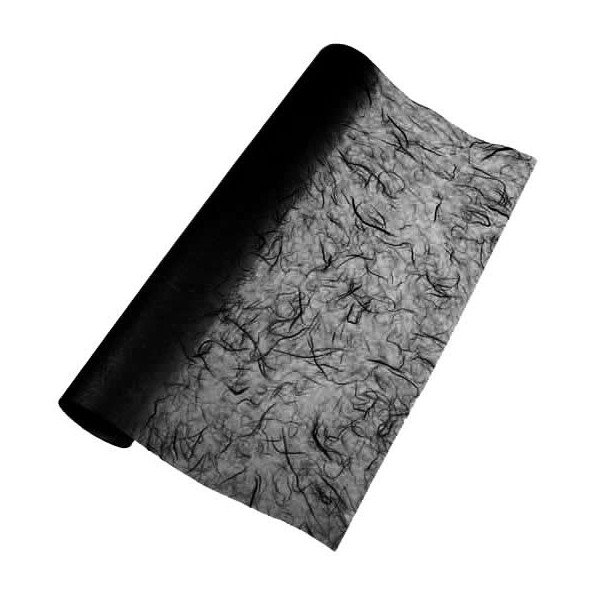 Fibre silk paper, black
