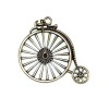 Pendant big old bicycle 43x46mm, bronze, 1 pce