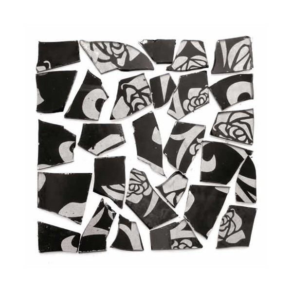 Retro Mosaic, black/silver