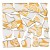 Retro Mosaic, mirror/gold