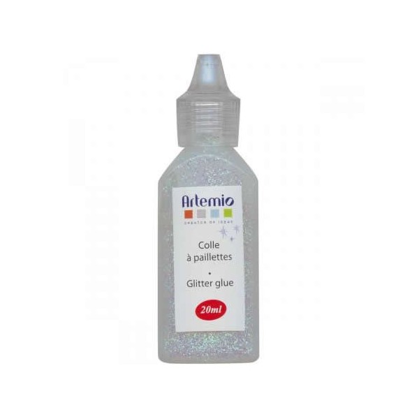 Artemio - Glitter Glue blanco, 25ml