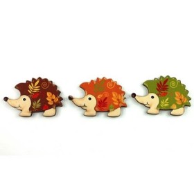Holzstreuteile Igel Bogi, 3x5cm, 3 Stk