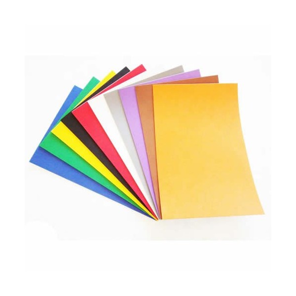 Craft rubber, 10 sheets assorted, A4