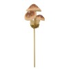 Champignons sur tige, brun, +/- 22cm, 2 pces