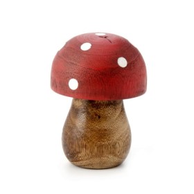Wooden mushroom, 6.5x4.7cm, 1 pce