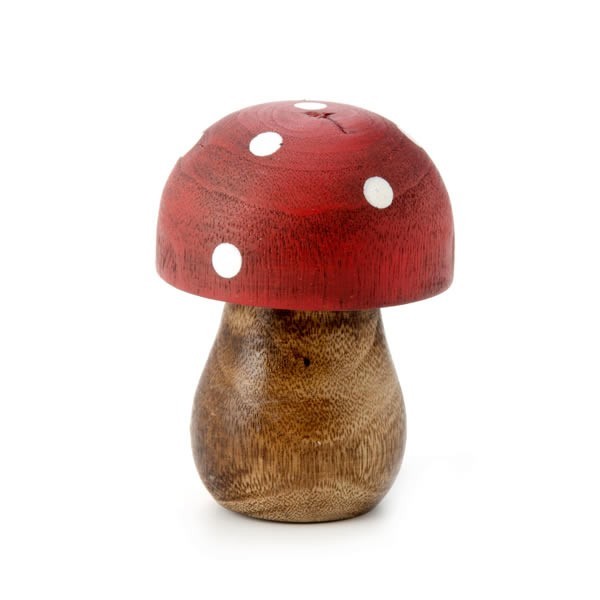 Champignon en bois, 6.5x4.7cm, 1 pce