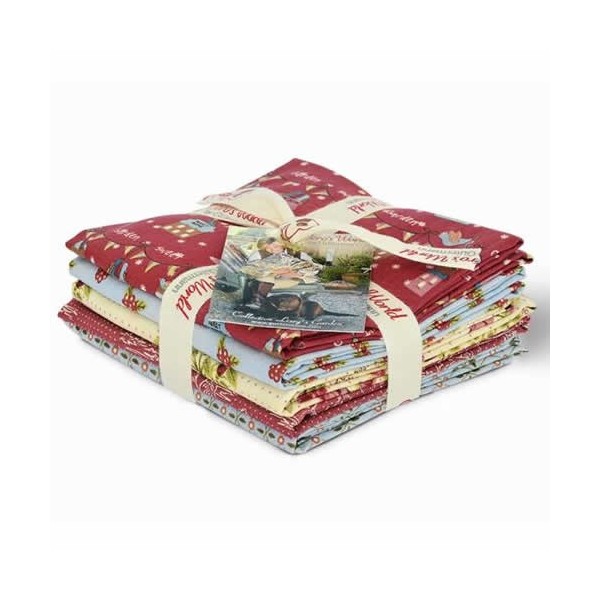 Gütermann Fat Quarters - Lizzy's Garden rose/blue