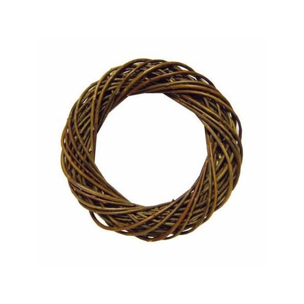 Wicker wreath, dark brown Ø25cm