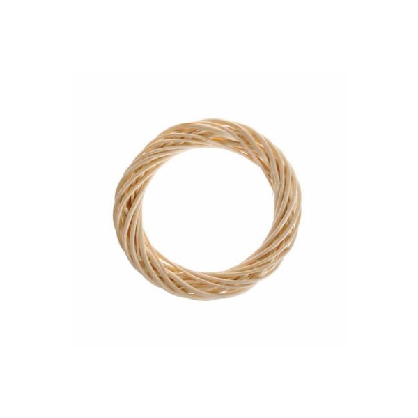 Wicker wreath, light brown Ø30cm