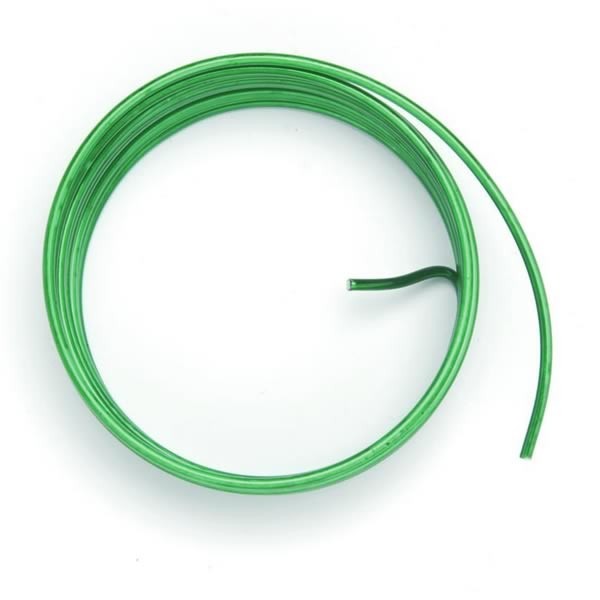 Fil aluminium Ø 2mm/2m, vert