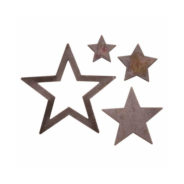 Estrelas de metal,  1.4-4cm, 40 pzas