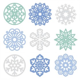 Ornements en feutrine Flocons