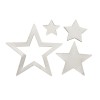 Streuteile Sterne, rost,  1.4-4cm, 40 Stk