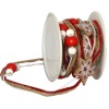 Girlande Stern, mit Kord und Perlen, 2m, rot