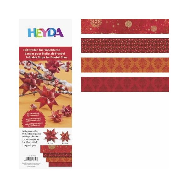 Bandes de papier pour Quilling - mix motifs rouge