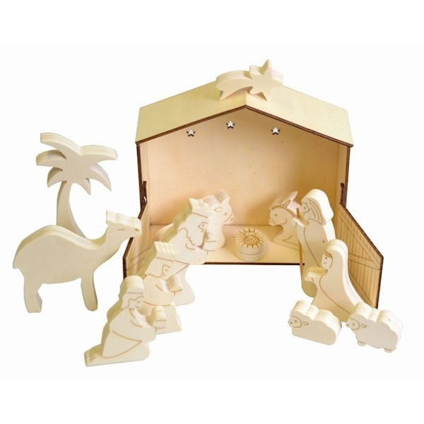 Wooden Crib Artemio 29x26.5 cm