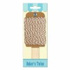 Baker's twine, cordon marron-blanco, 15m