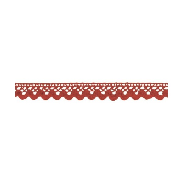 Cinta adhesiva Encaje 15mm/2m, rojo