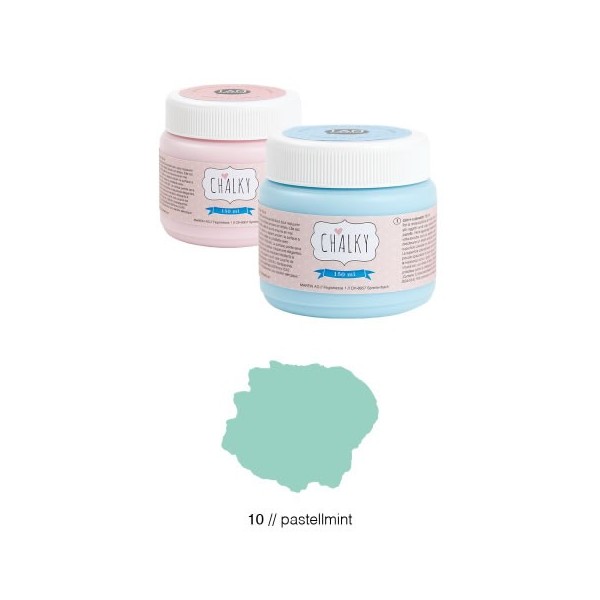 Chalky paint 150ml, pastel mint