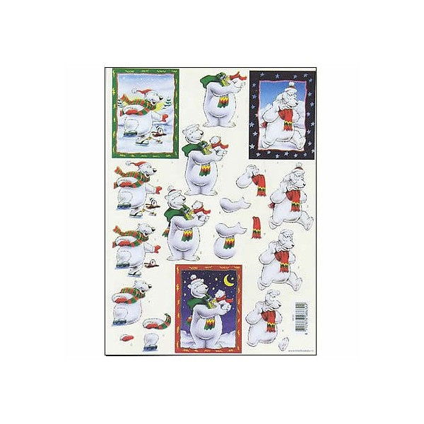 Patterned sheet polar bear