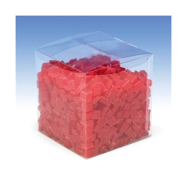 Cubos de cera, 500g. rojo