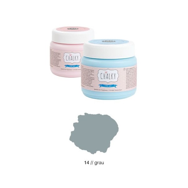 Chalky pintura tiza 150ml, gris