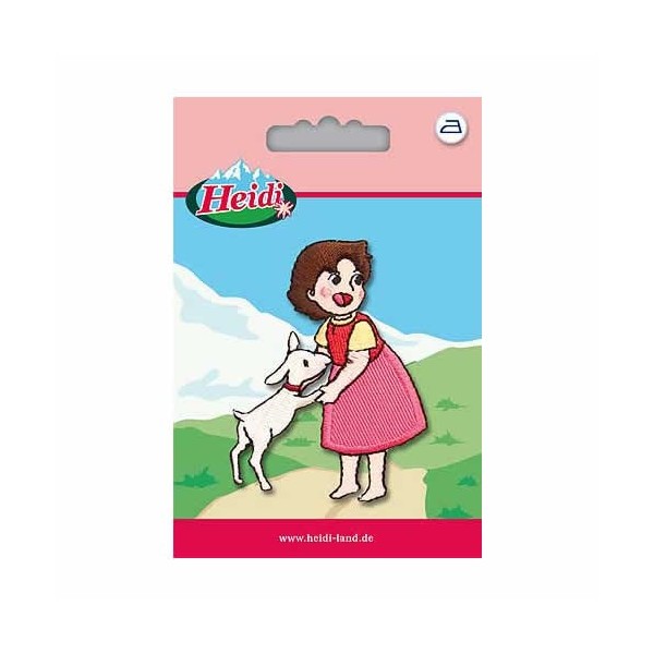 Iron-on motif Heidi with lamb