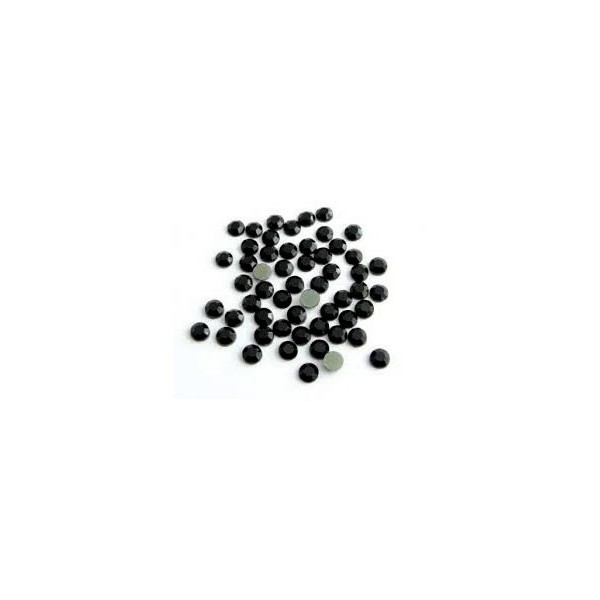 Strass 4mm, black, 20 pcs