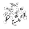 Paracord set silver, 17 pcs