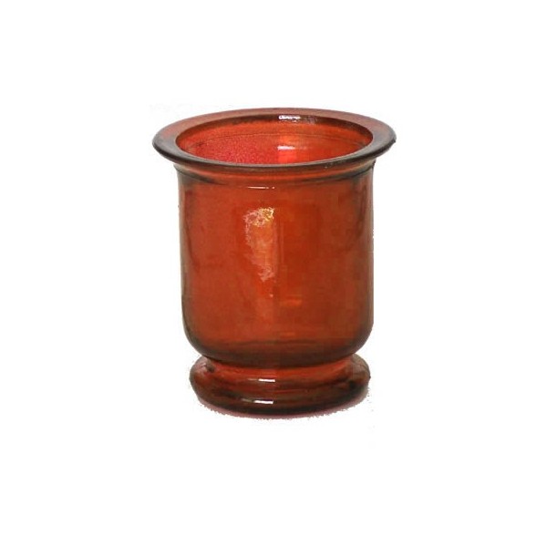 Candle jar, 7cm, orange