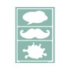 Pochoir nuage / moustache A5