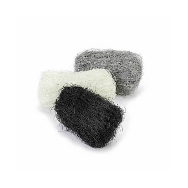 Fibra de sisal. 3x10g, negro