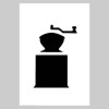 Irisfaltstanzkarten kaffeemühlen mit Kuverts
