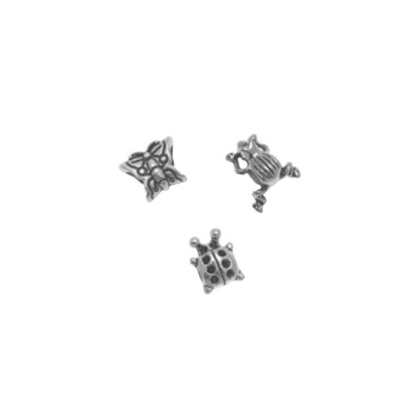 Charms Animales, 1cm, color plata