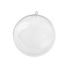 Transparent plastic bowl with hole, Ø12cm