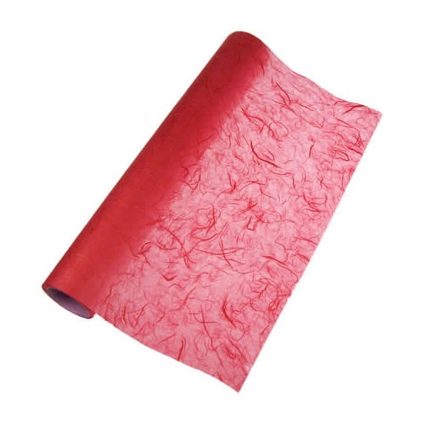 Papier de soie paillé, rouge