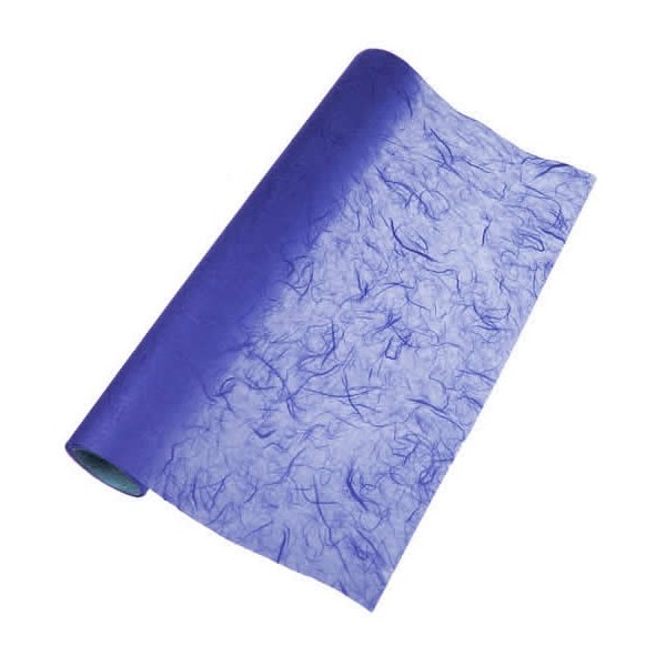 Papier de soie paillé, bleu foncé